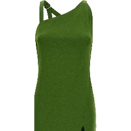 Bicolor Viscose Long Dress