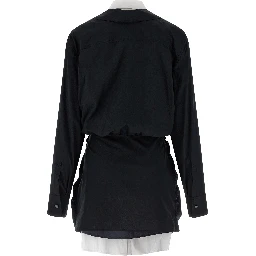 Bicolor Cotton Short Dress