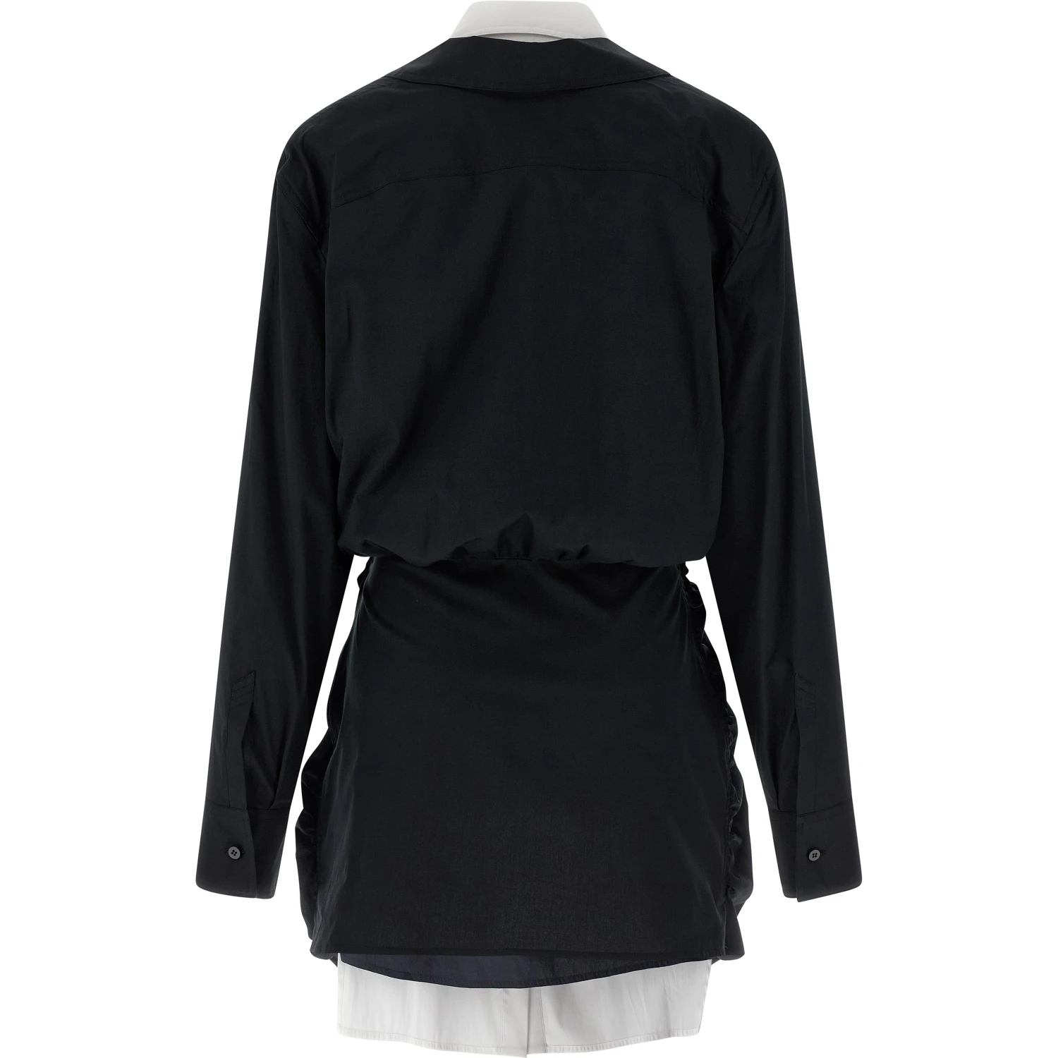 Bicolor Cotton Short Dress