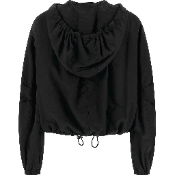 Black Polyester Bomber