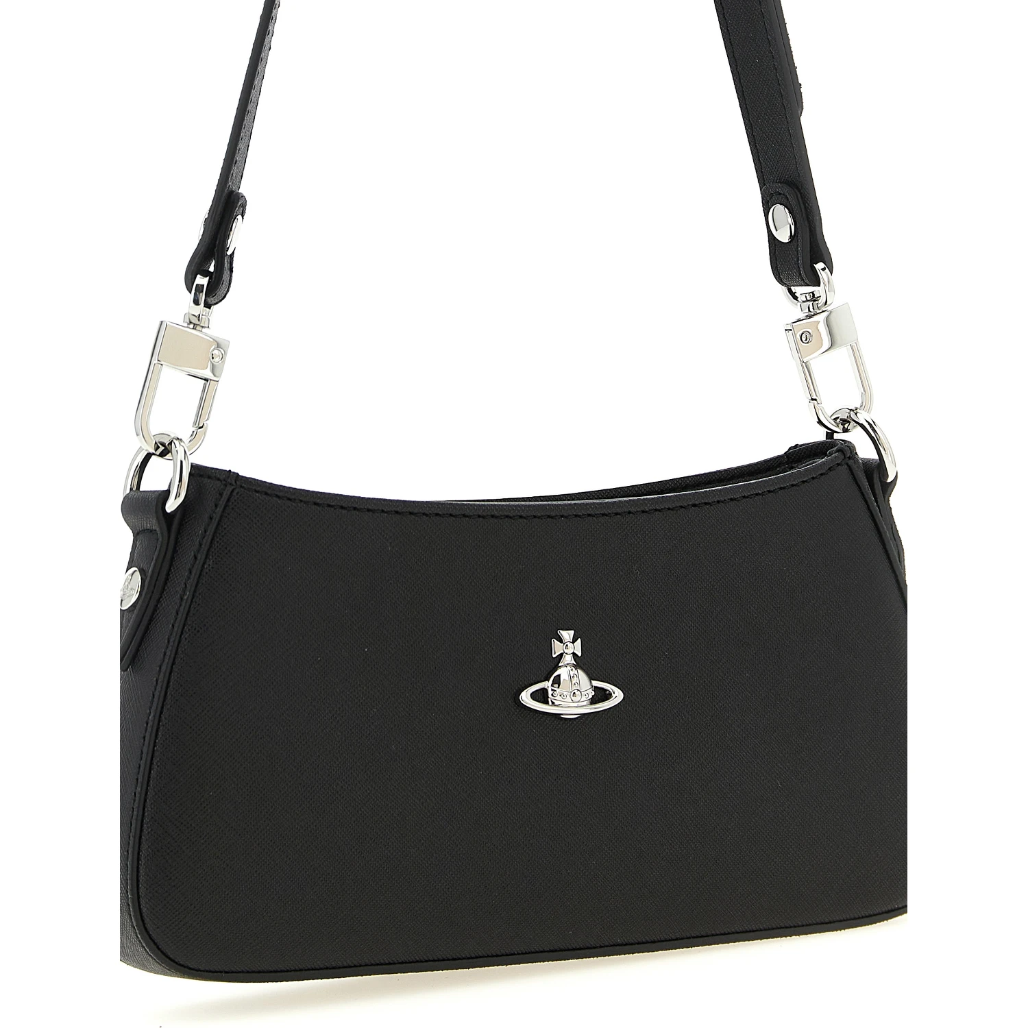 Black Polyethylene Shoulder Bag