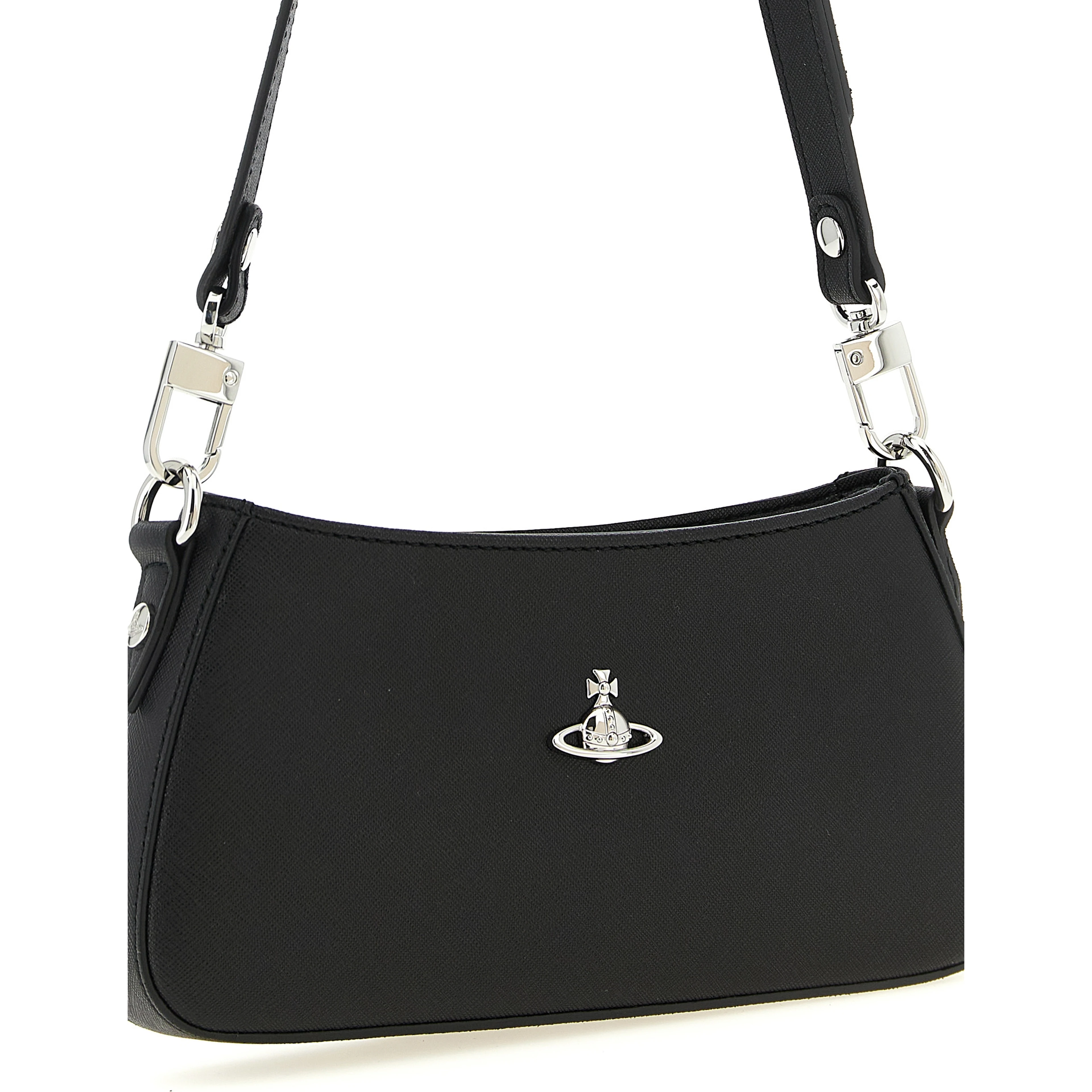 Black Polyethylene Shoulder Bag