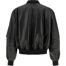 Black Lamb Leather Leather Jacket