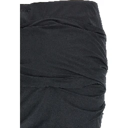 Black Cotton Long Skirt