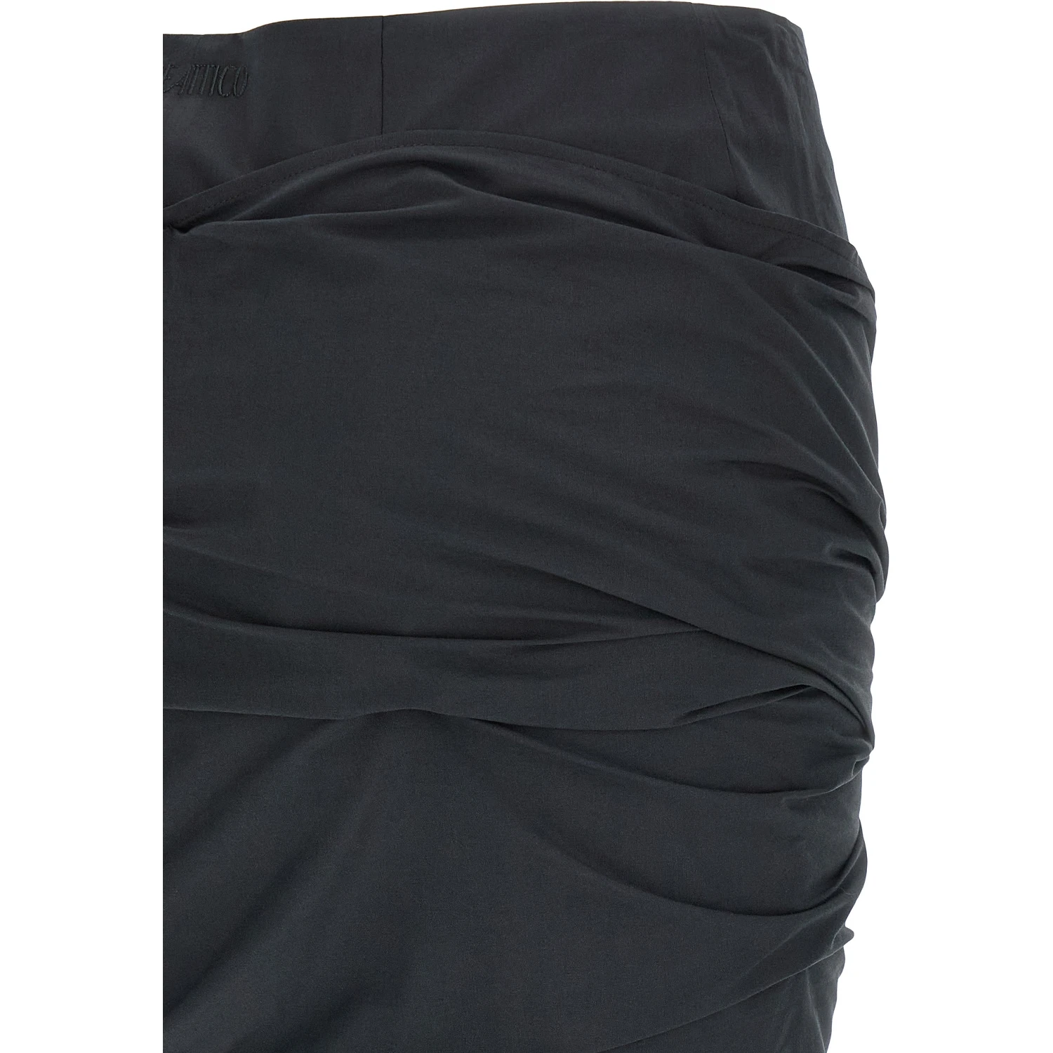 Black Cotton Long Skirt