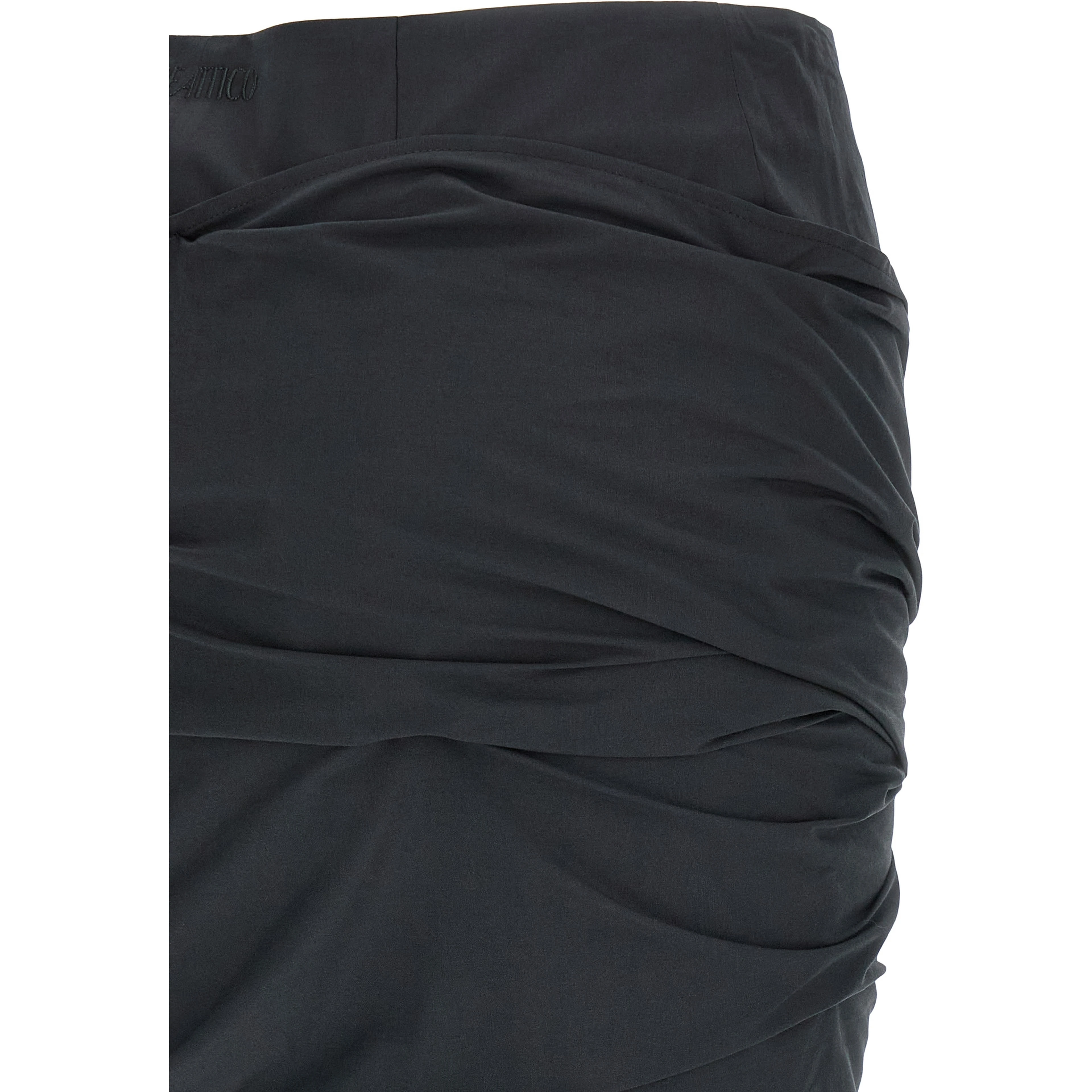 Black Cotton Long Skirt