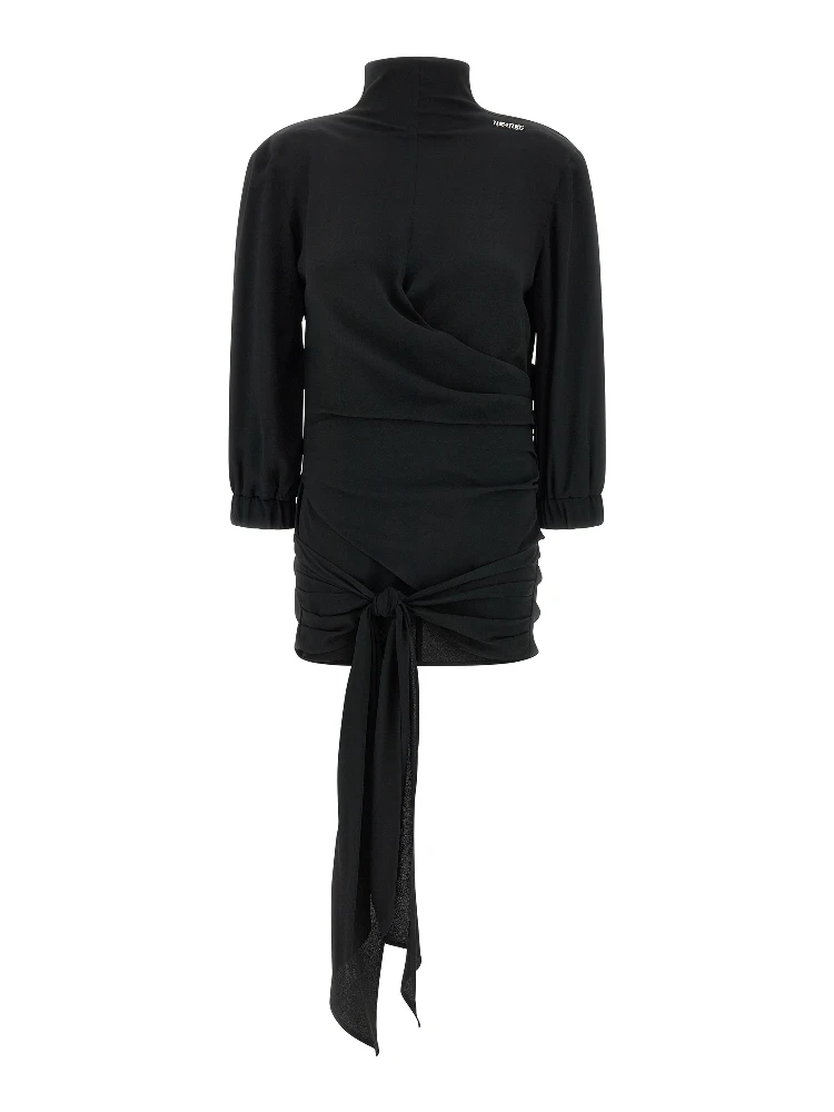 Black Acetate Tank Tops