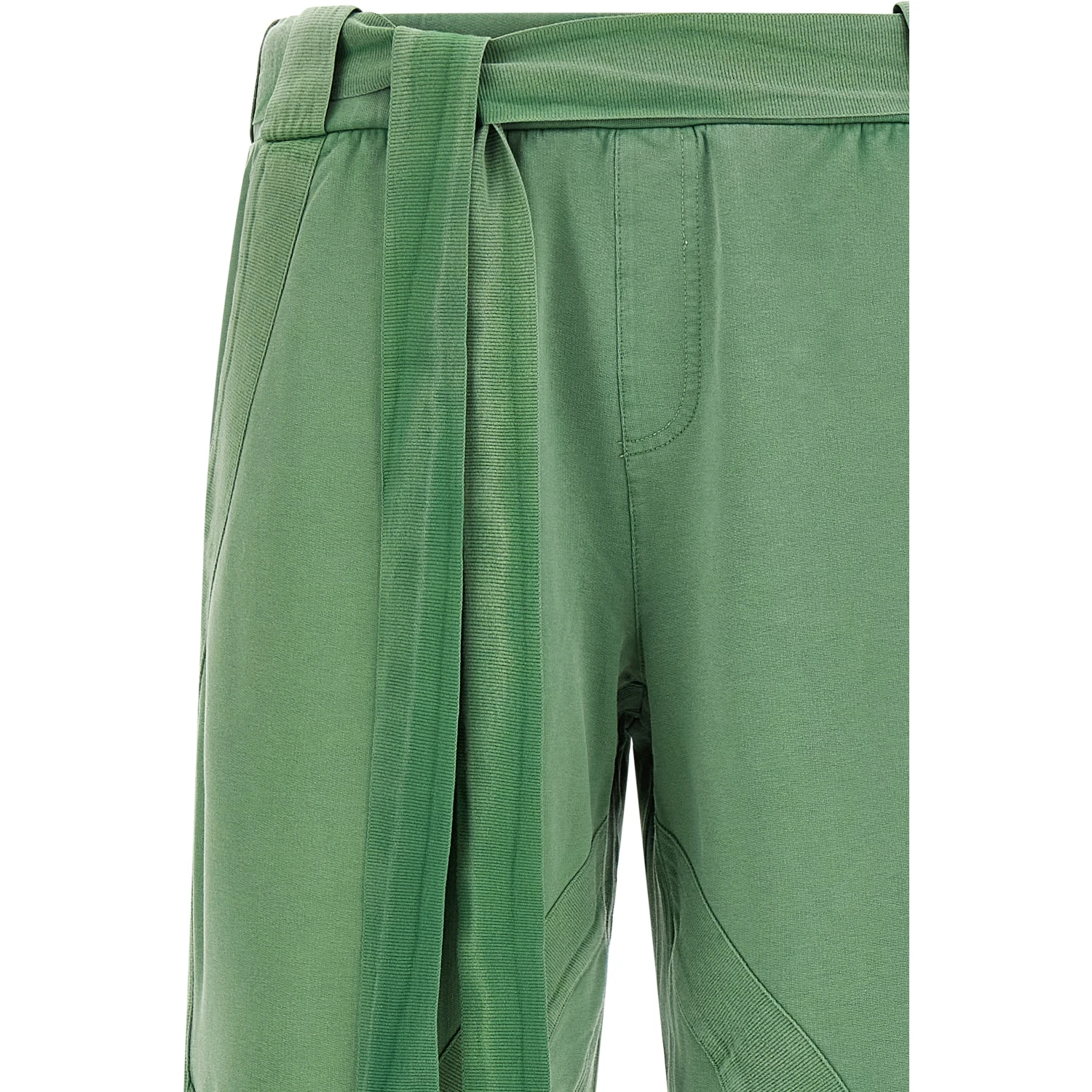 Bicolor Cotton Casual Pants