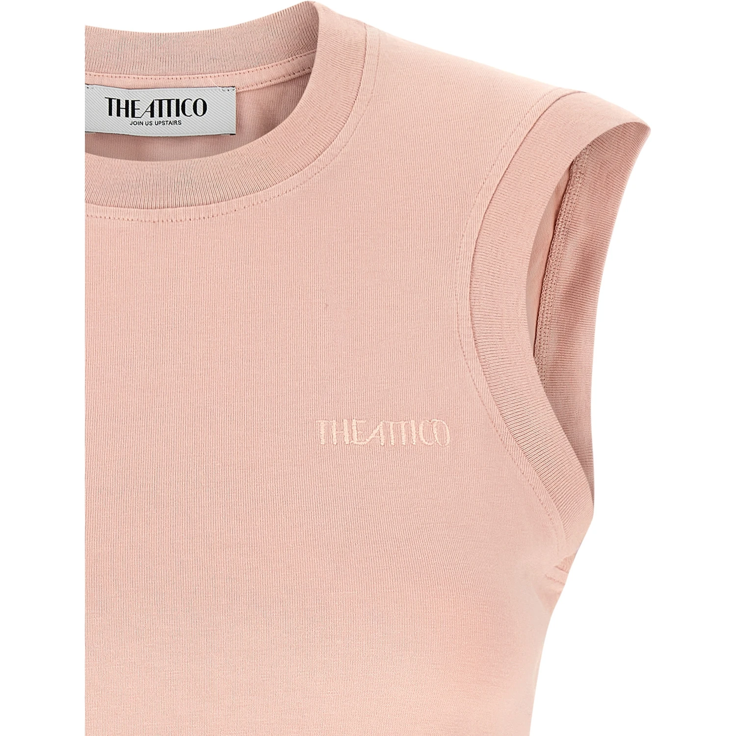 Multicolor Cotton Sleeveles T-Shirt