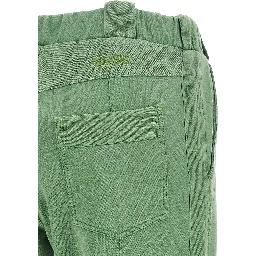 Bicolor Cotton Casual Pants