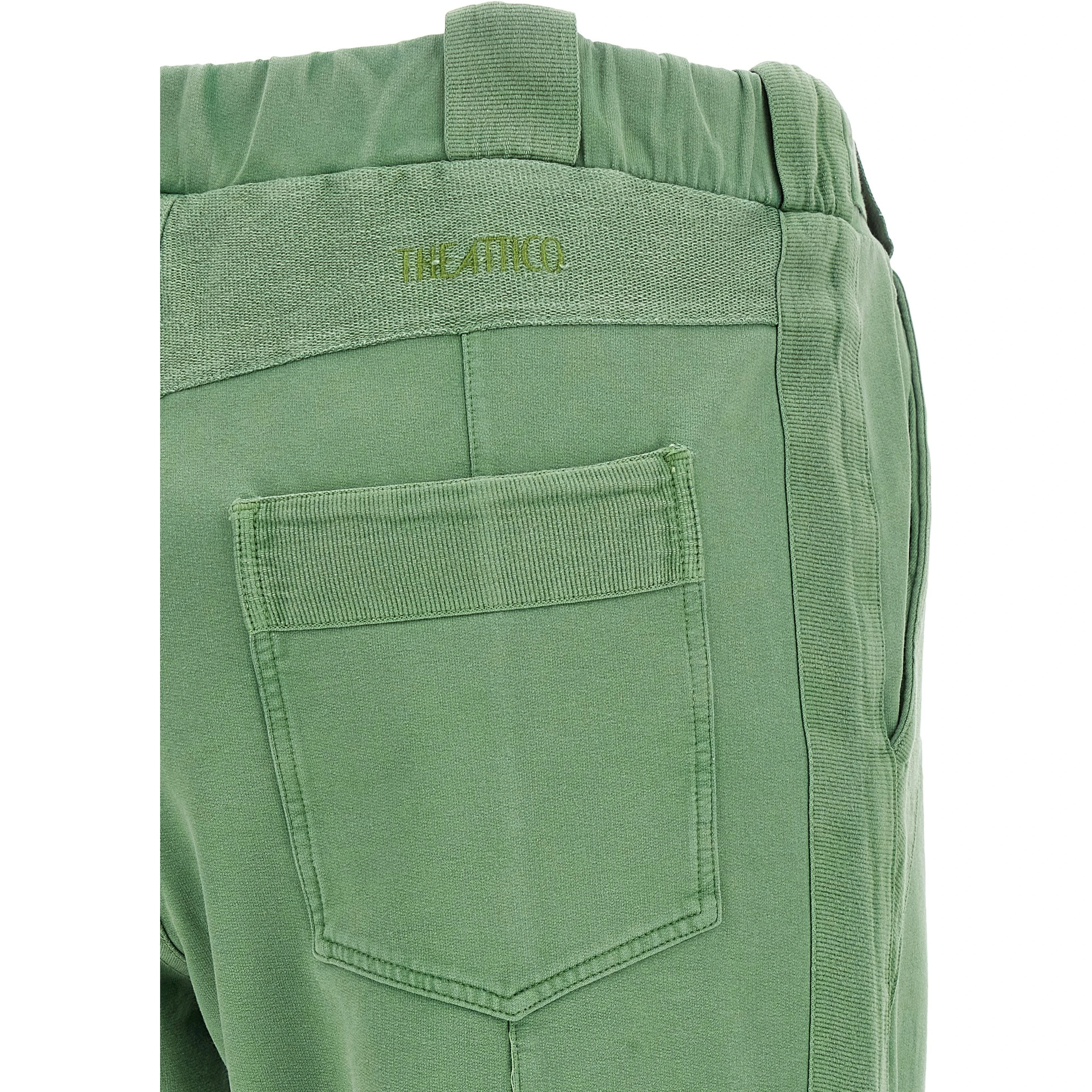 Bicolor Cotton Casual Pants