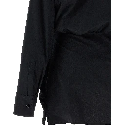 Bicolor Cotton Short Dress
