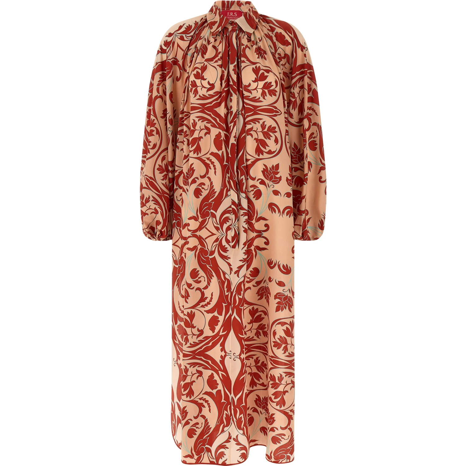 Multicolor Silk Long Dress