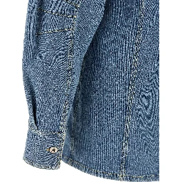 Blue Cotton Short Dress