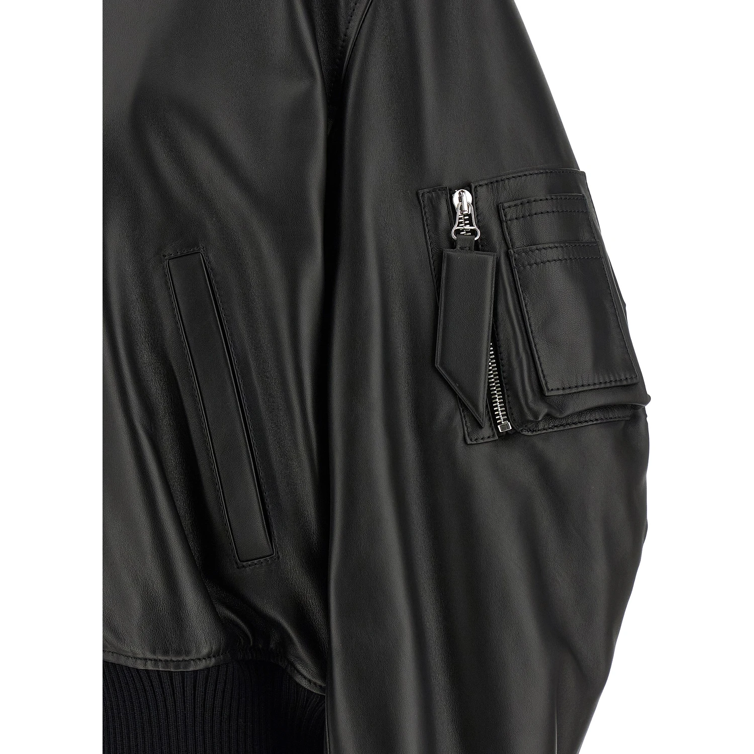 Black Lamb Leather Leather Jacket
