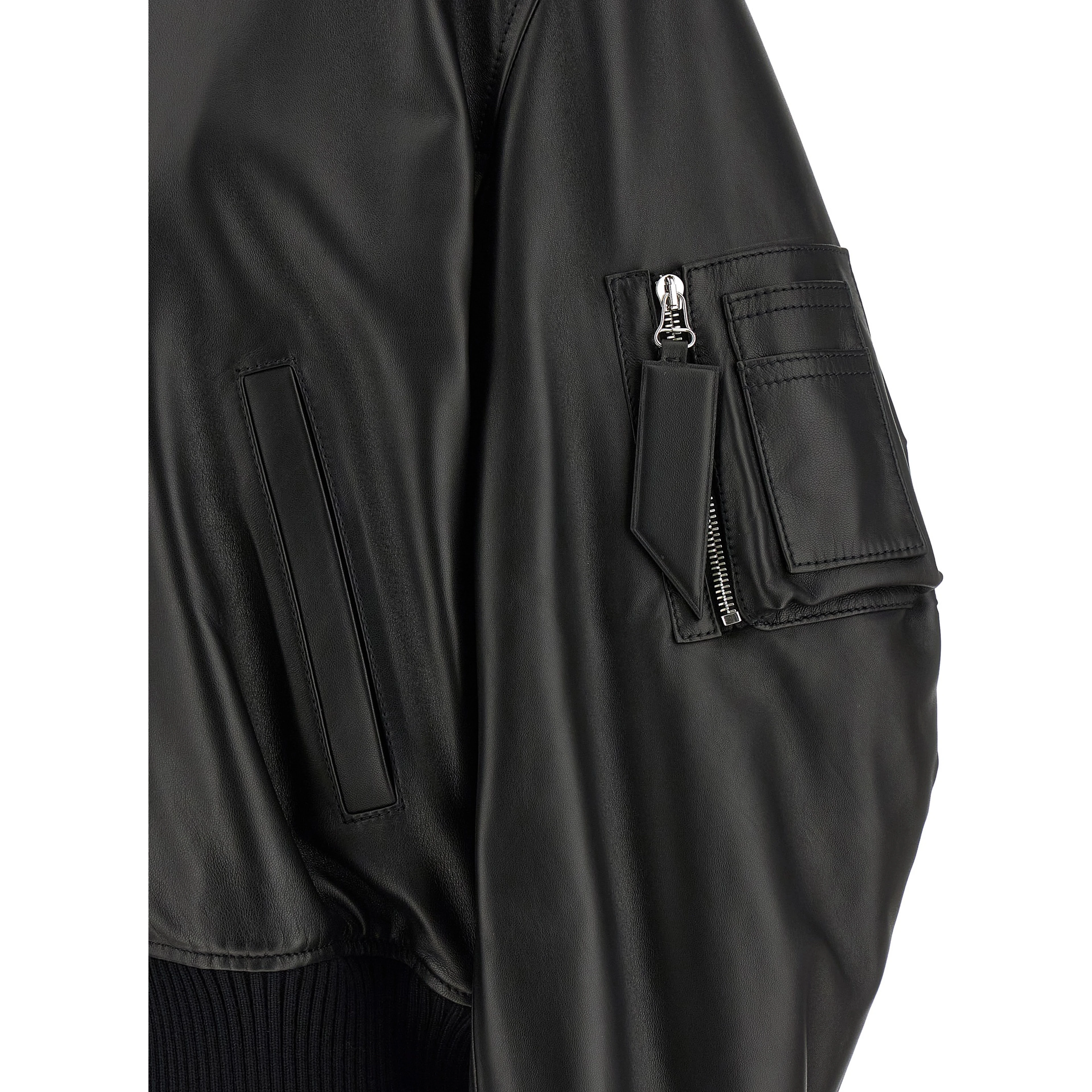 Black Lamb Leather Leather Jacket