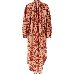 Multicolor Silk Long Dress