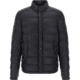 Blue Polyamide Full-Length Jacket
