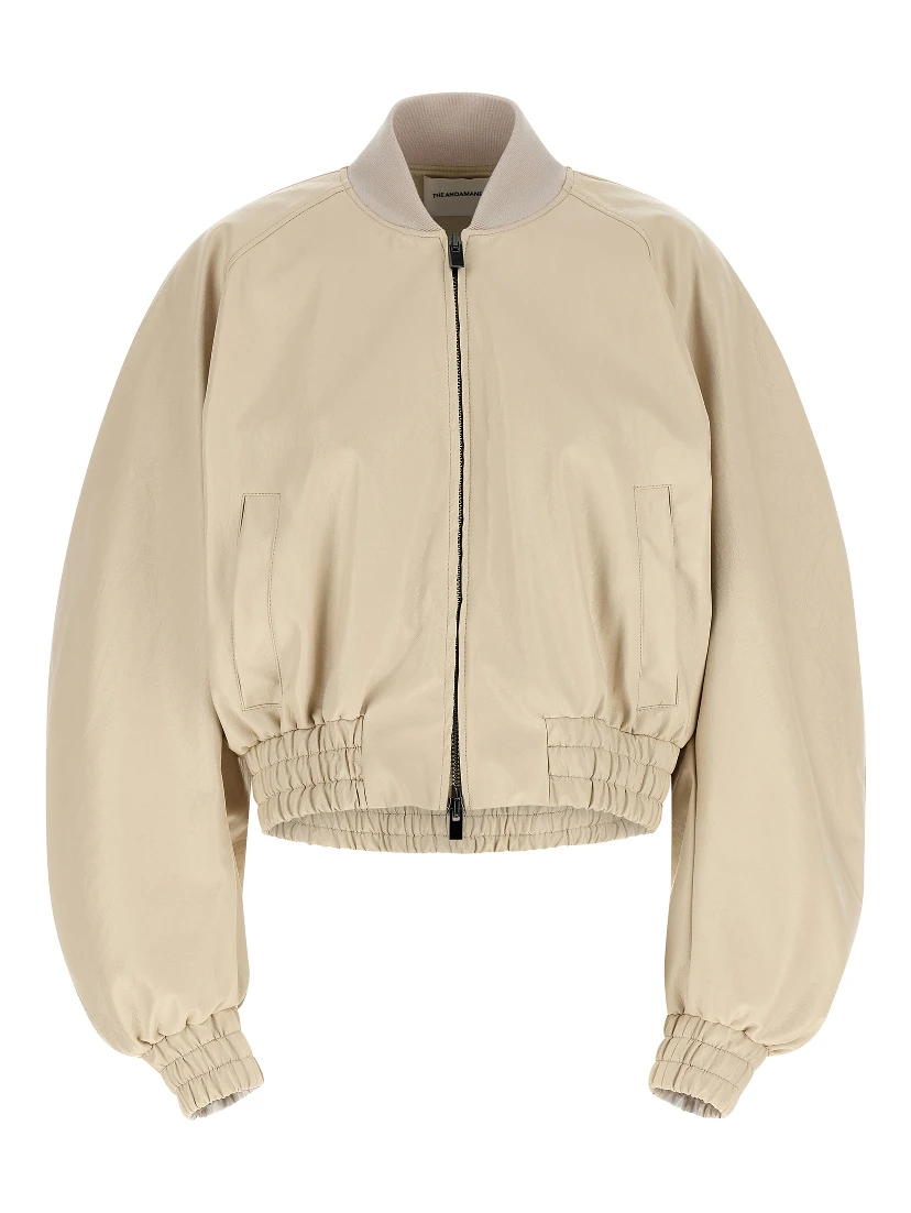 Beige Polyethylene Bomber