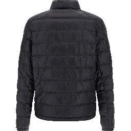 Blue Polyamide Full-Length Jacket