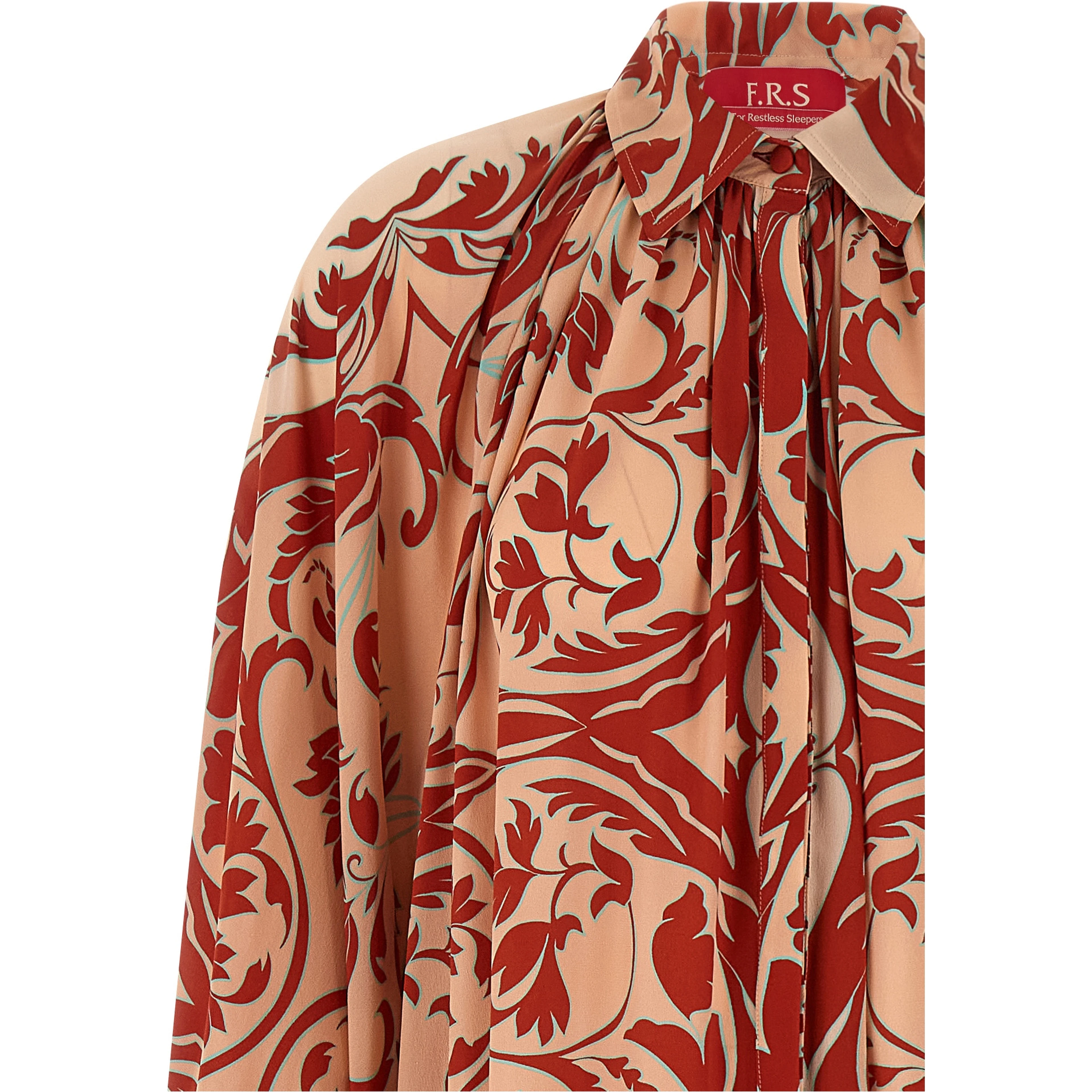 Multicolor Silk Long Dress
