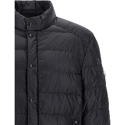 Blue Polyamide Full-Length Jacket
