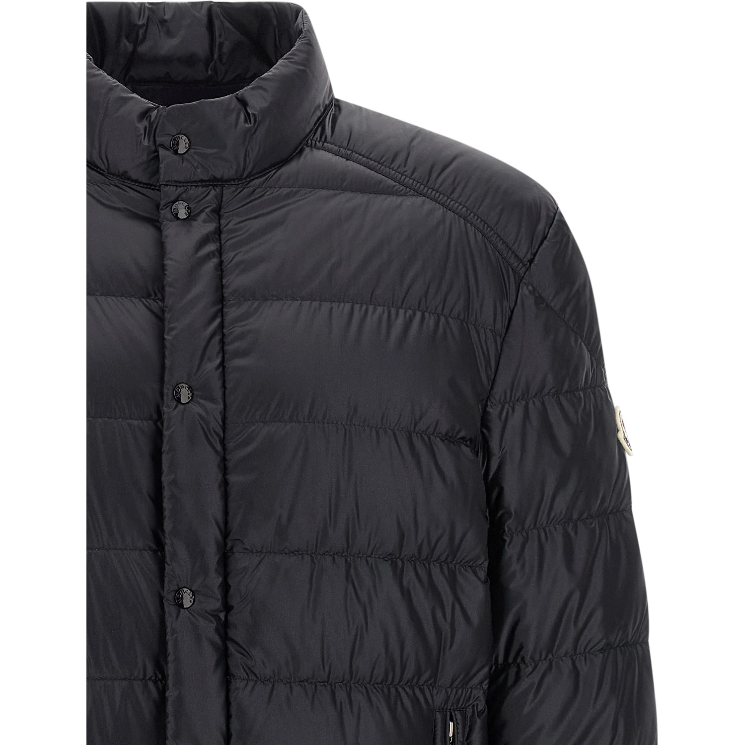 Blue Polyamide Full-Length Jacket