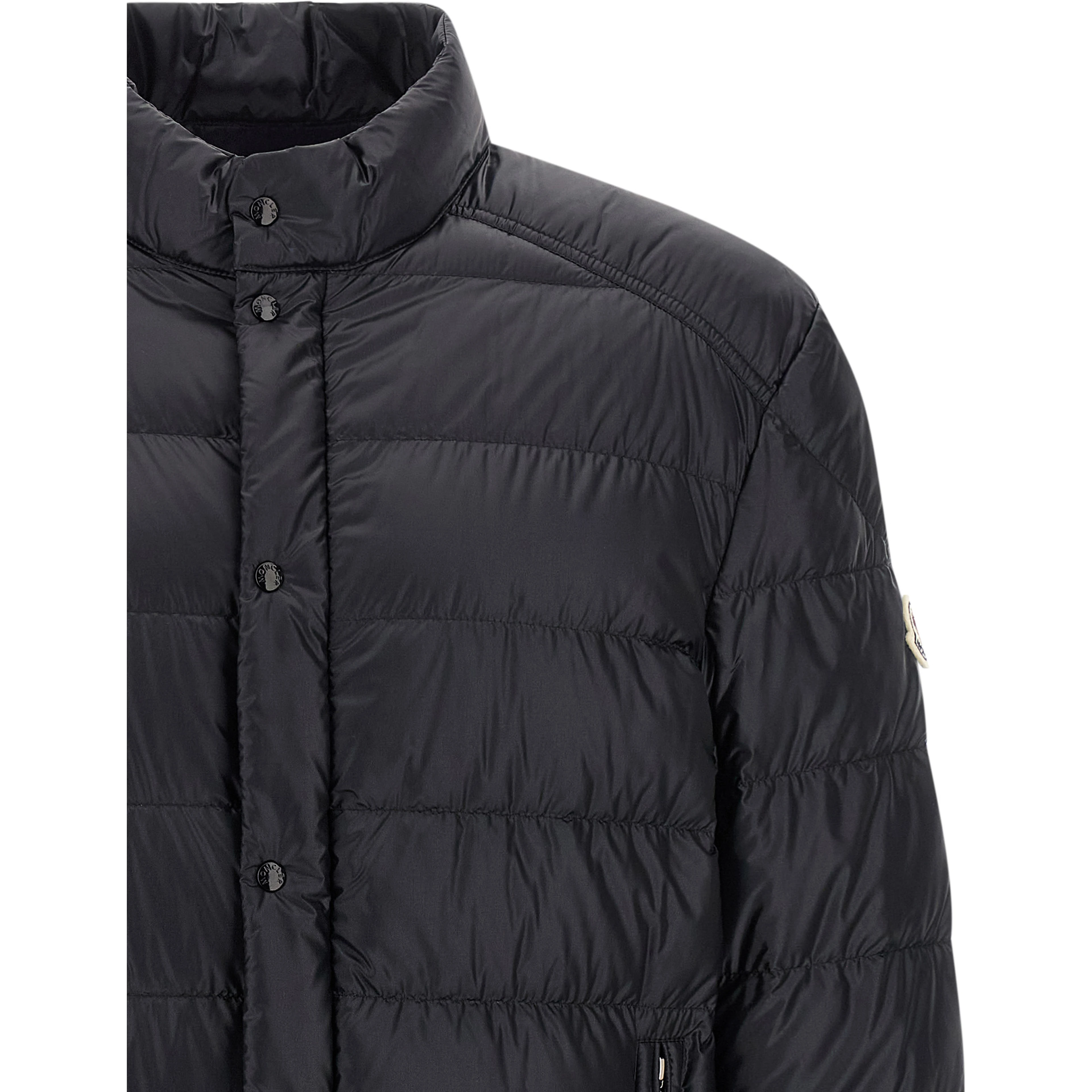 Blue Polyamide Full-Length Jacket