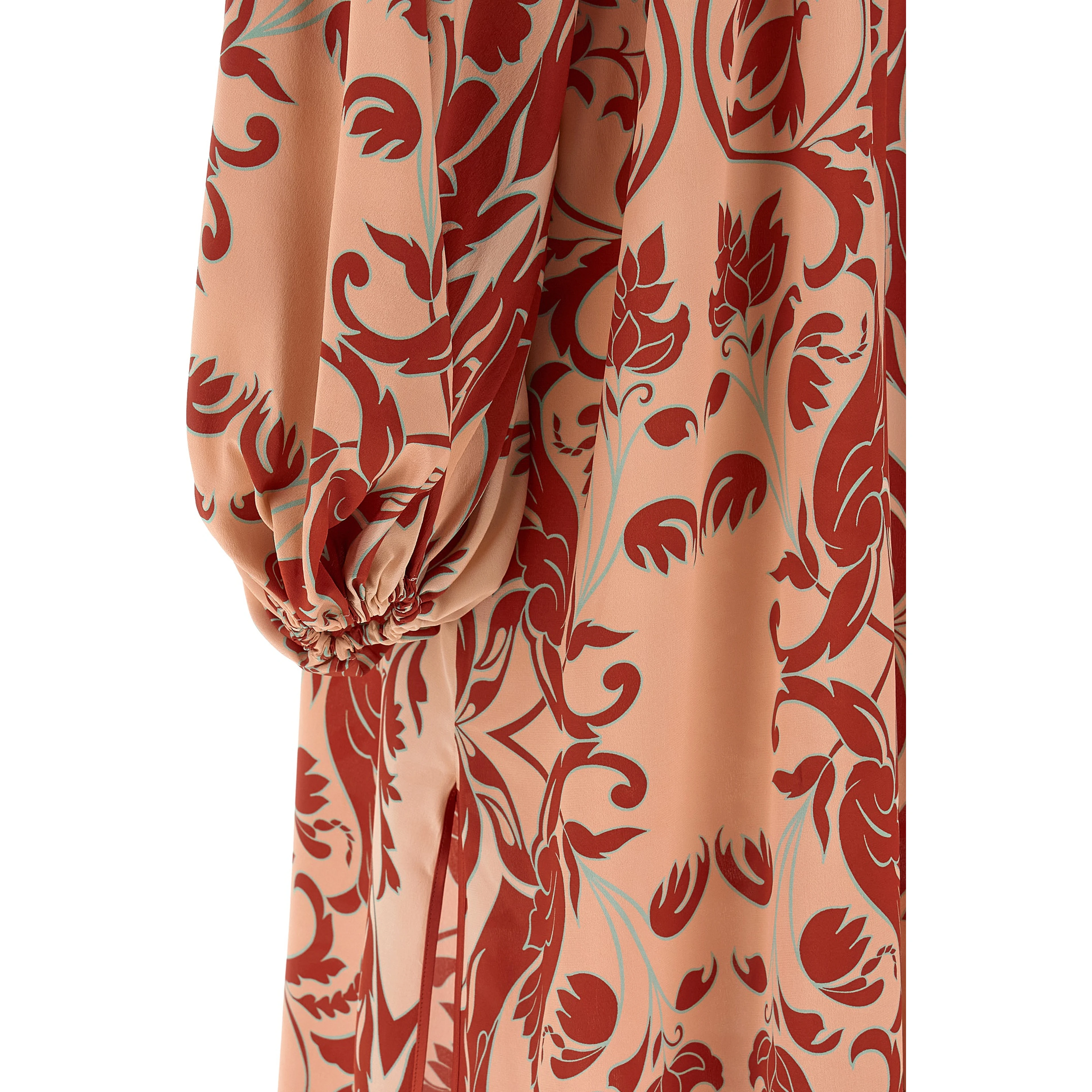 Multicolor Silk Long Dress
