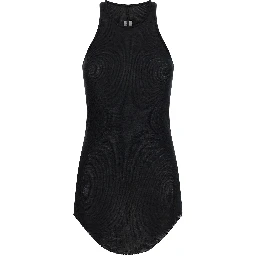 Black Viscose Tank Tops