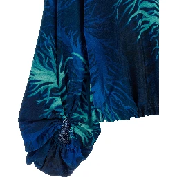 Blue Silk Blouse