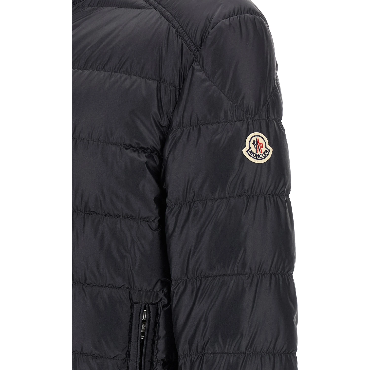 Blue Polyamide Full-Length Jacket