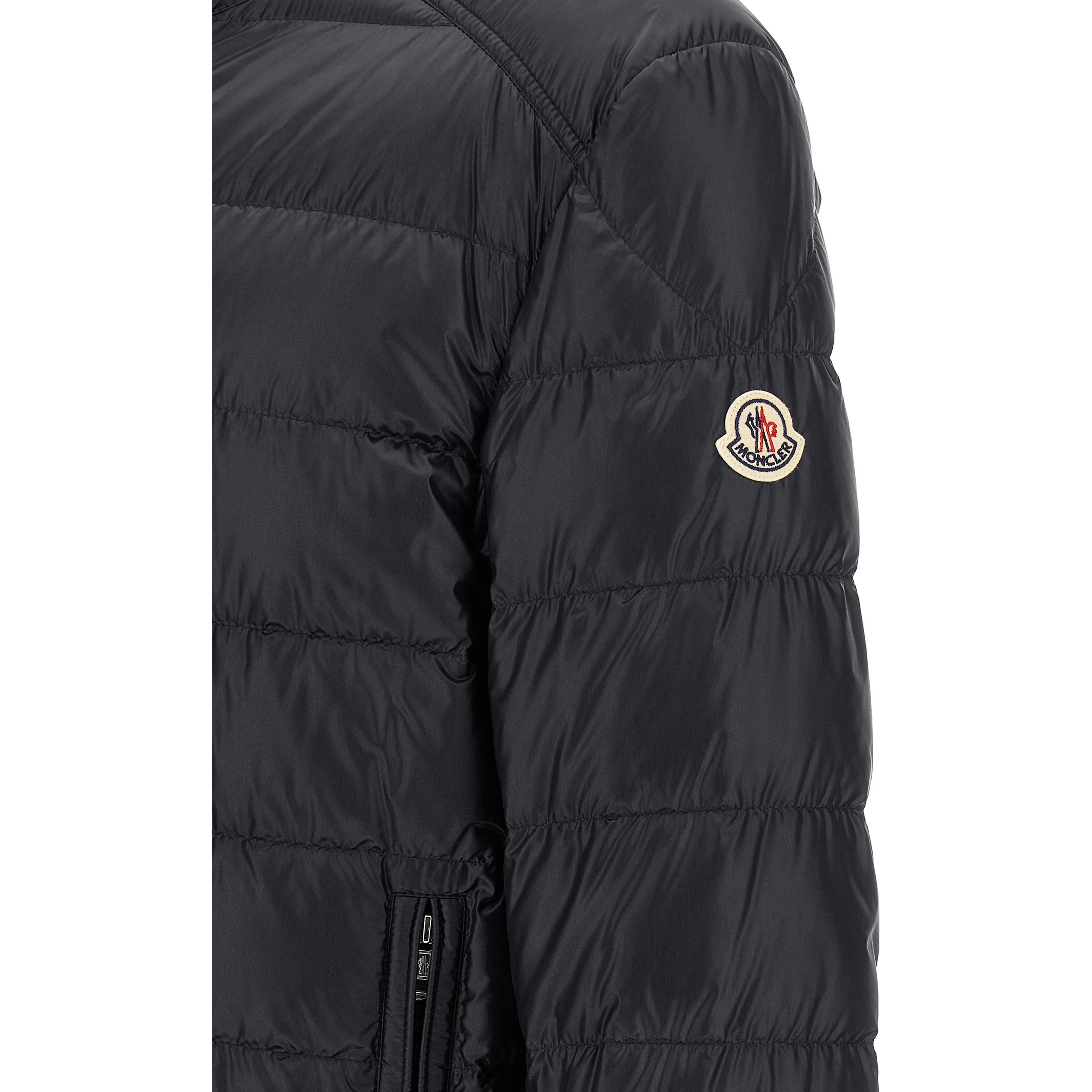 Blue Polyamide Full-Length Jacket