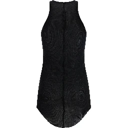 Black Viscose Tank Tops