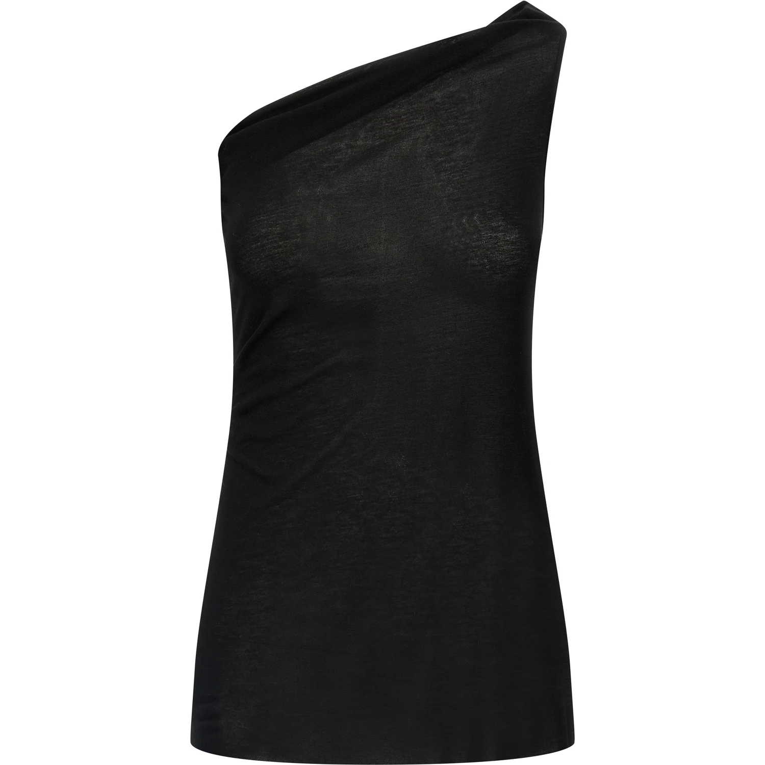 Black Viscose T-Shirt