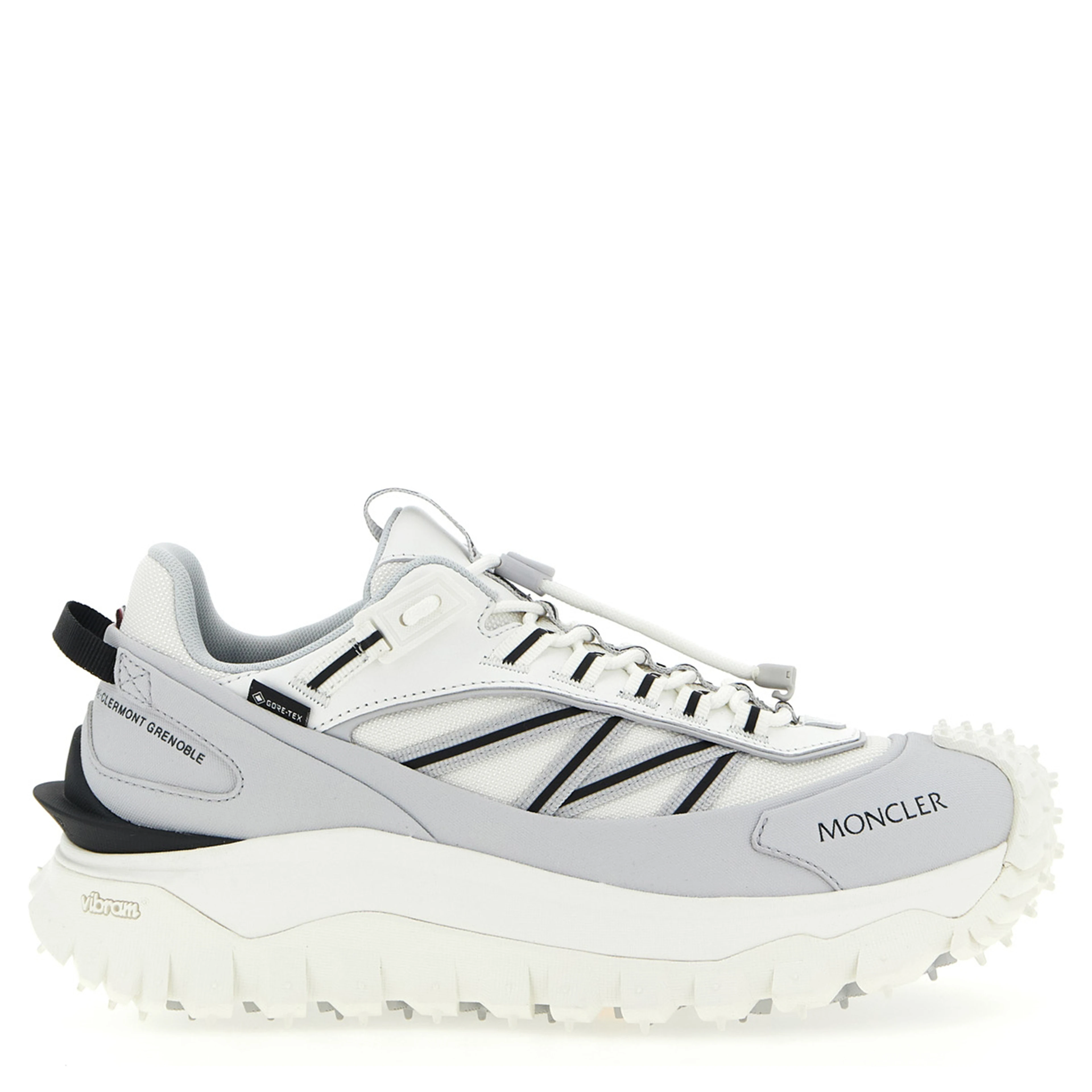 Gray Polyamide Athletic Sneakers