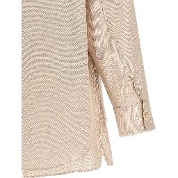 Beige Cotton Dress Shirt