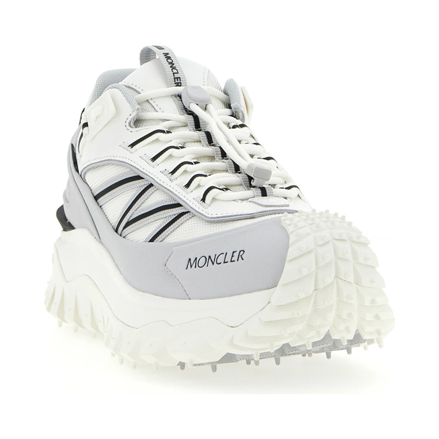 Gray Polyamide Athletic Sneakers