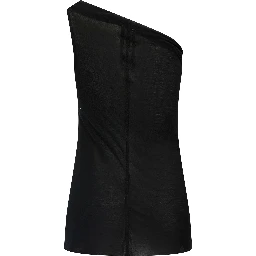Black Viscose T-Shirt
