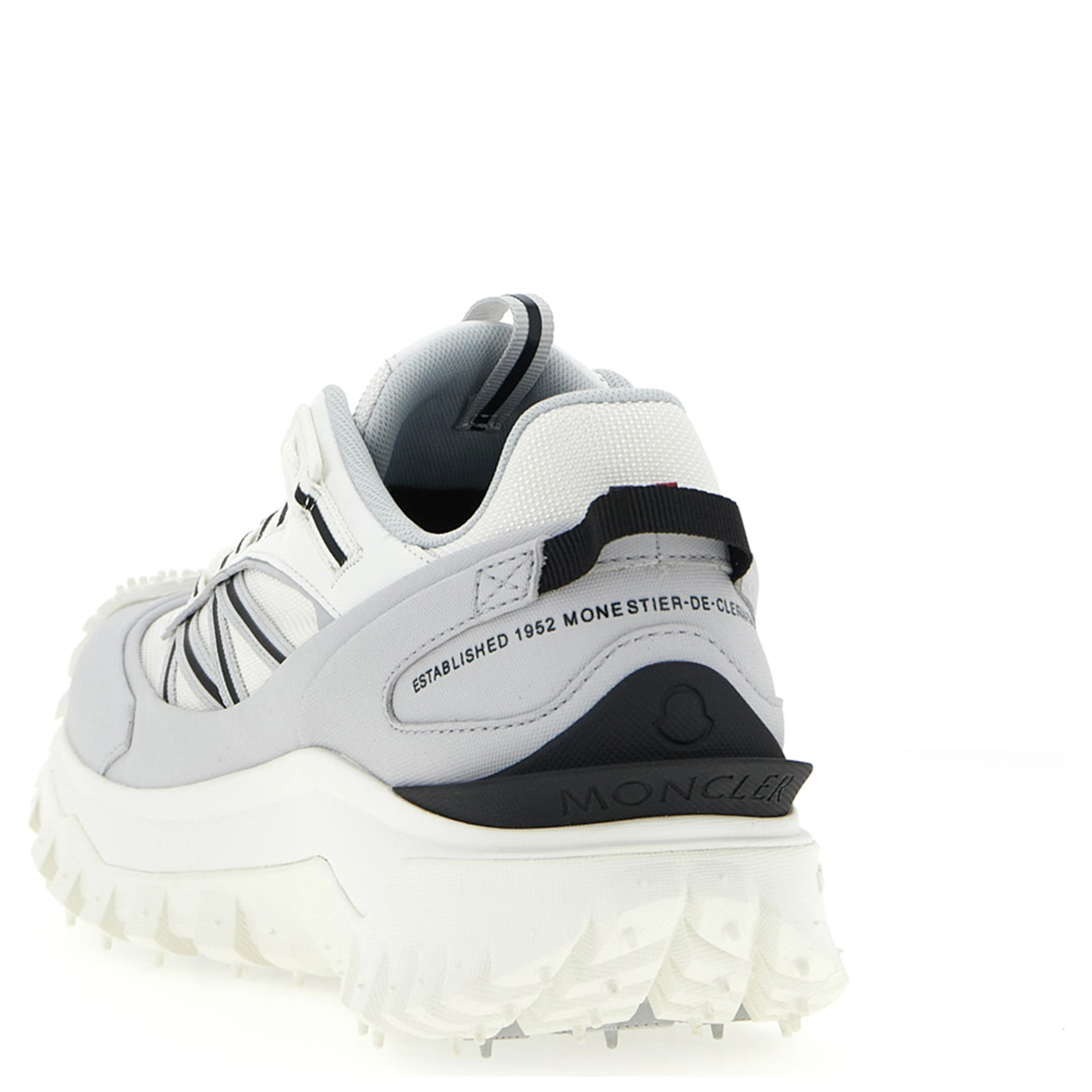 Gray Polyamide Athletic Sneakers