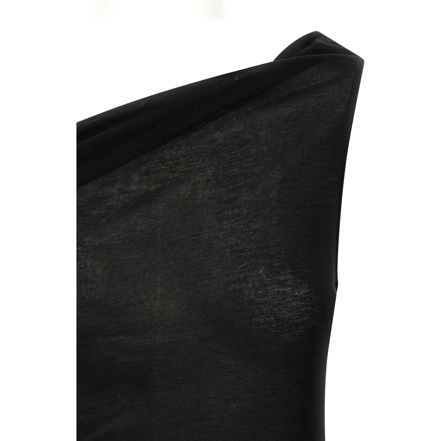 Black Viscose T-Shirt