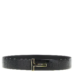 Black Calfskin Regular Belt