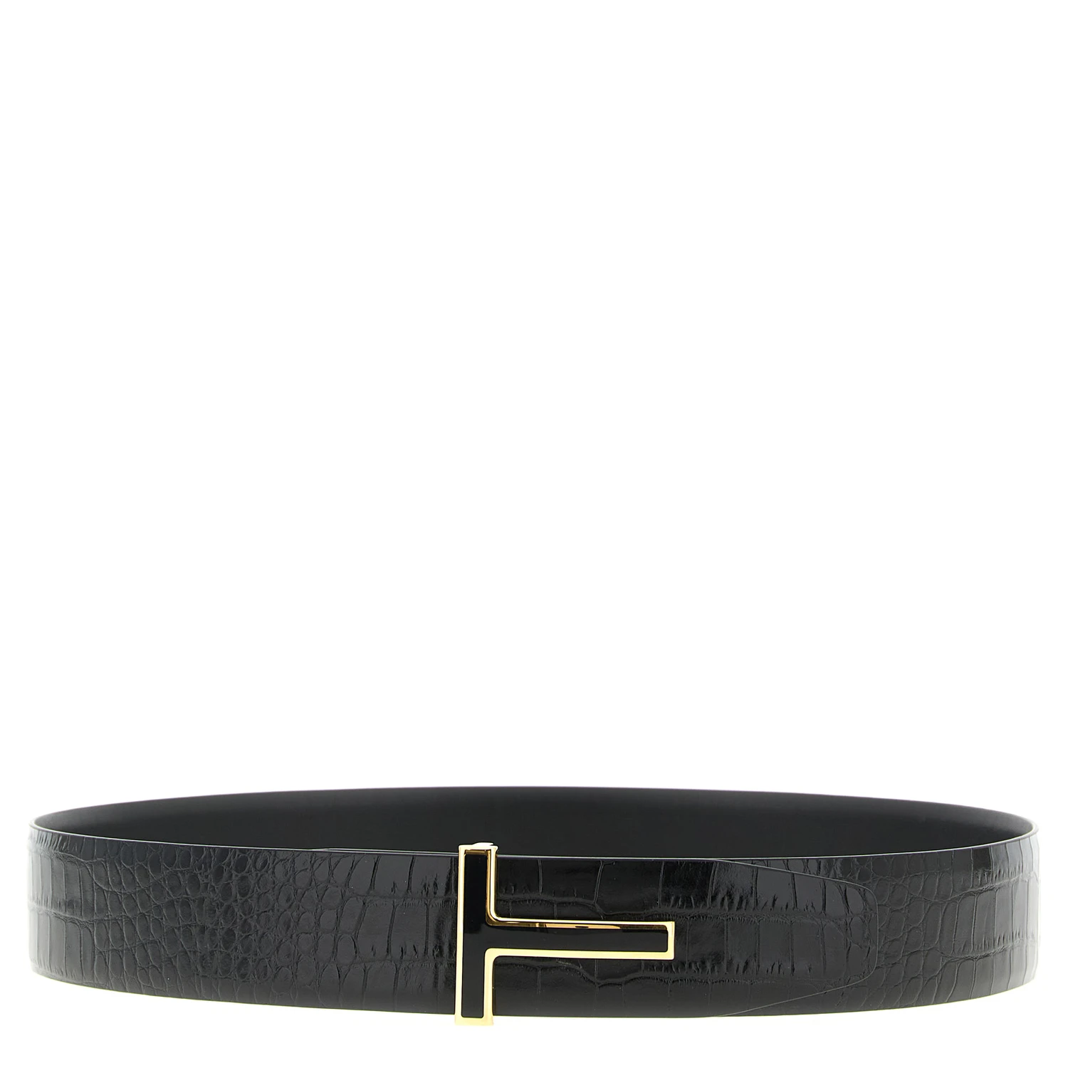 Black Calfskin Regular Belt