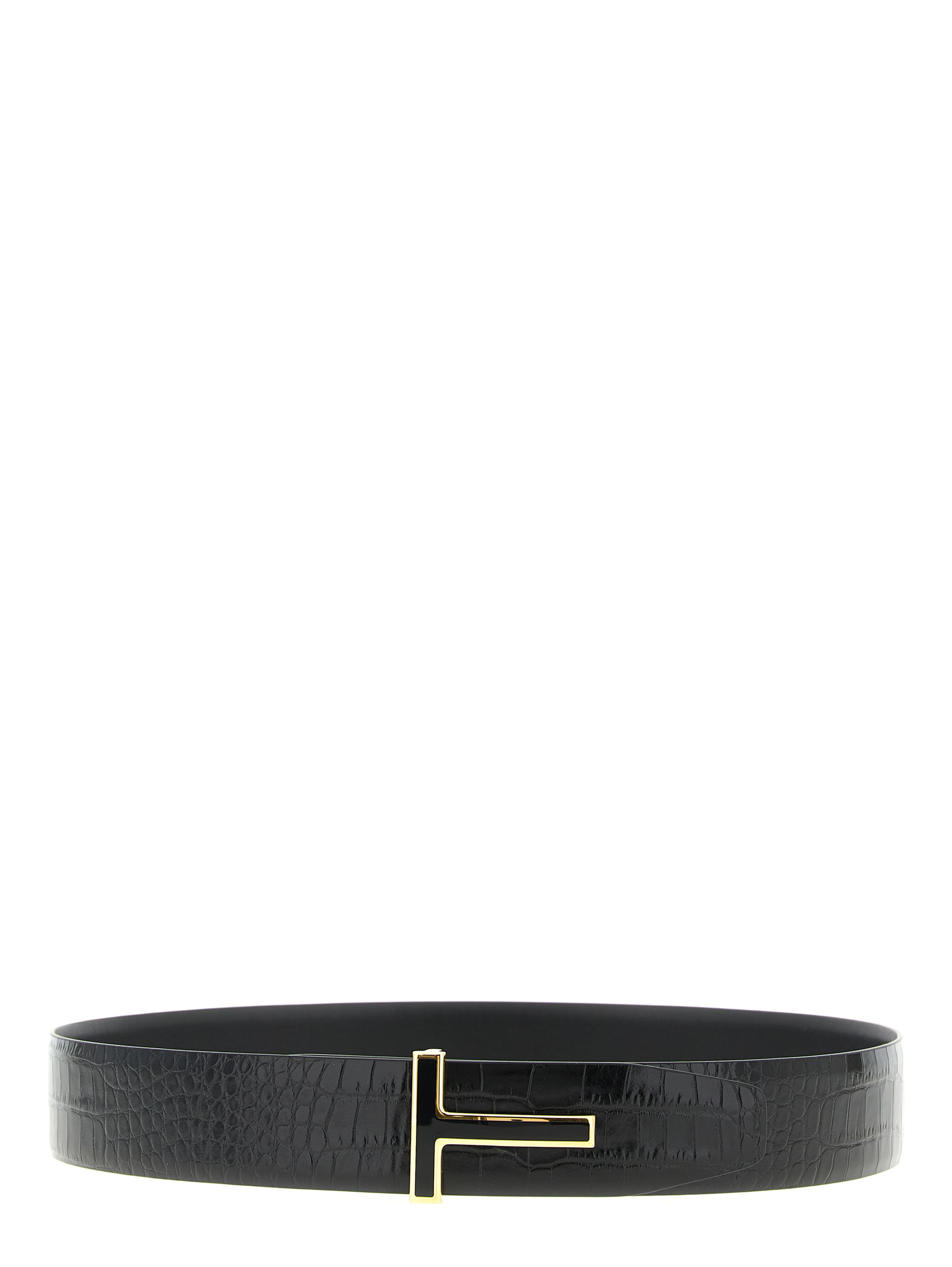 Black Calfskin Regular Belt