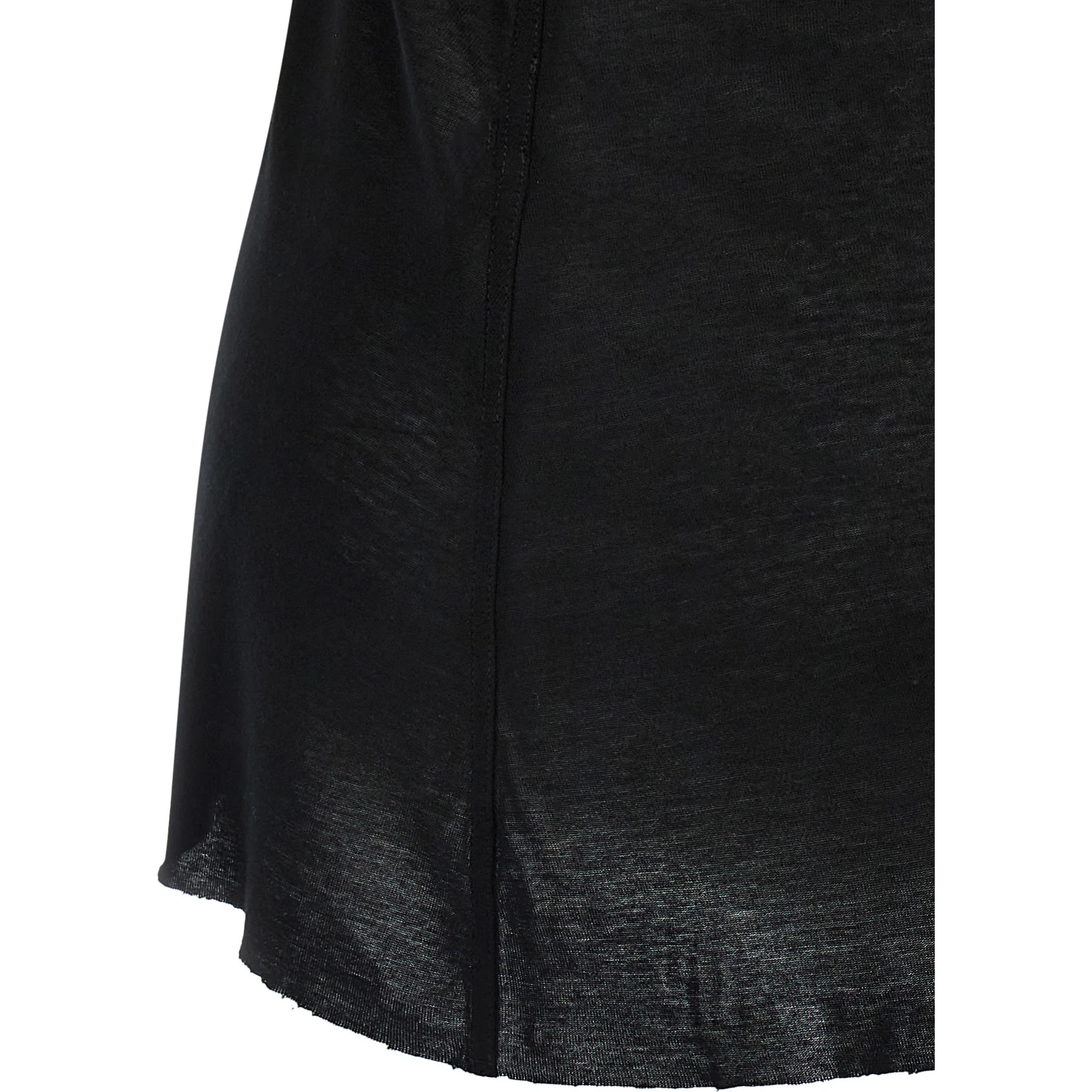 Black Viscose T-Shirt