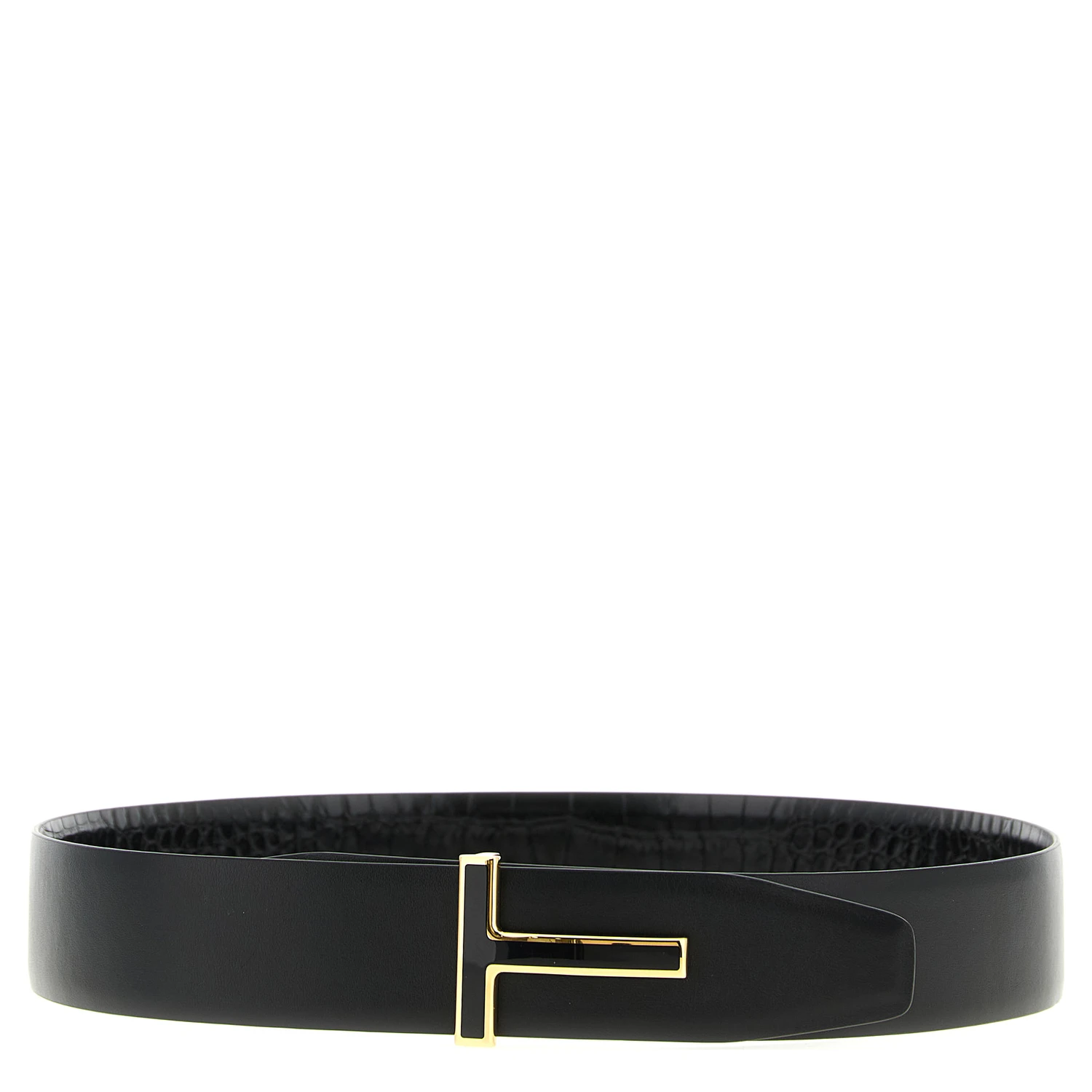 Black Calfskin Regular Belt