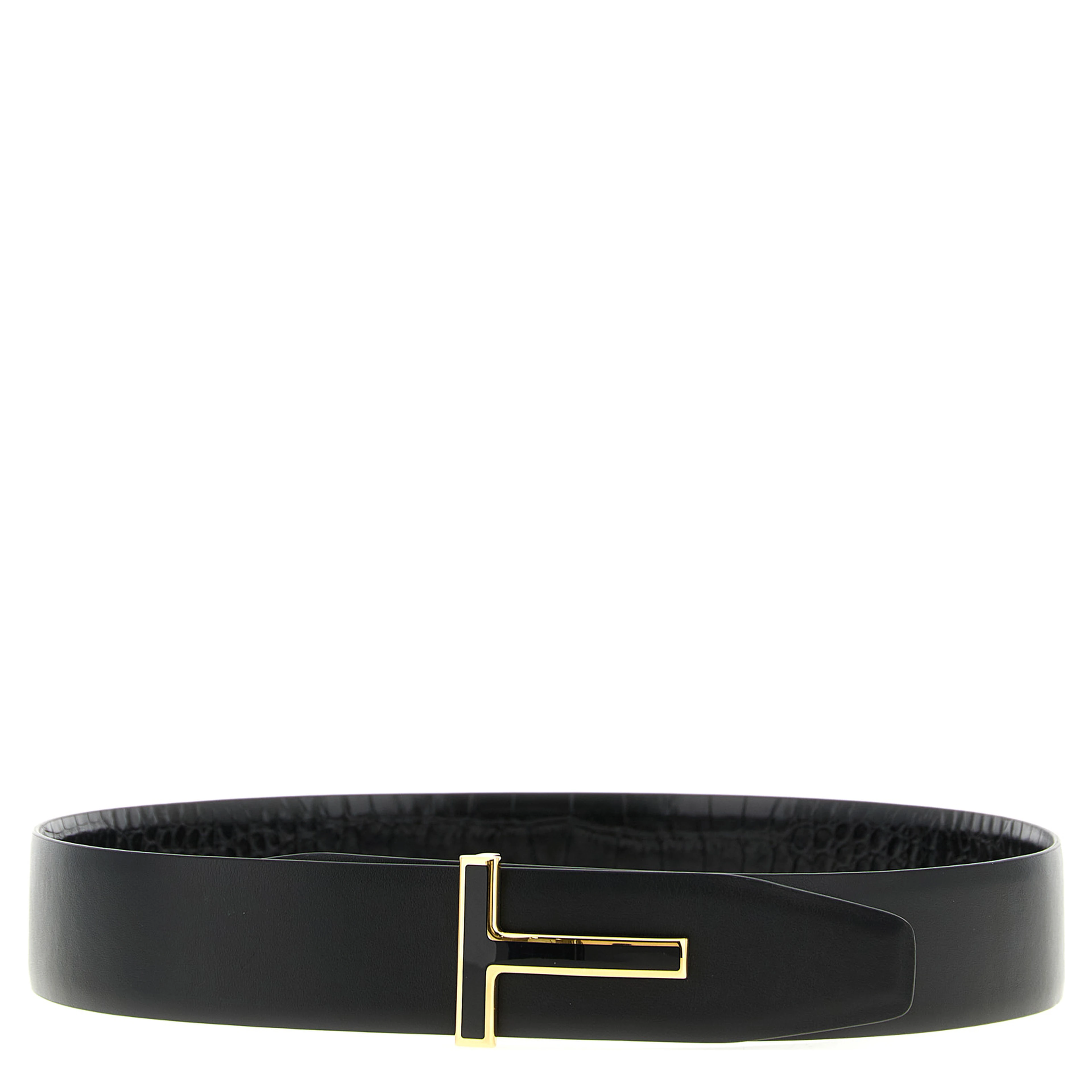 Black Calfskin Regular Belt