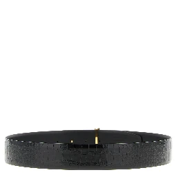 Black Calfskin Regular Belt