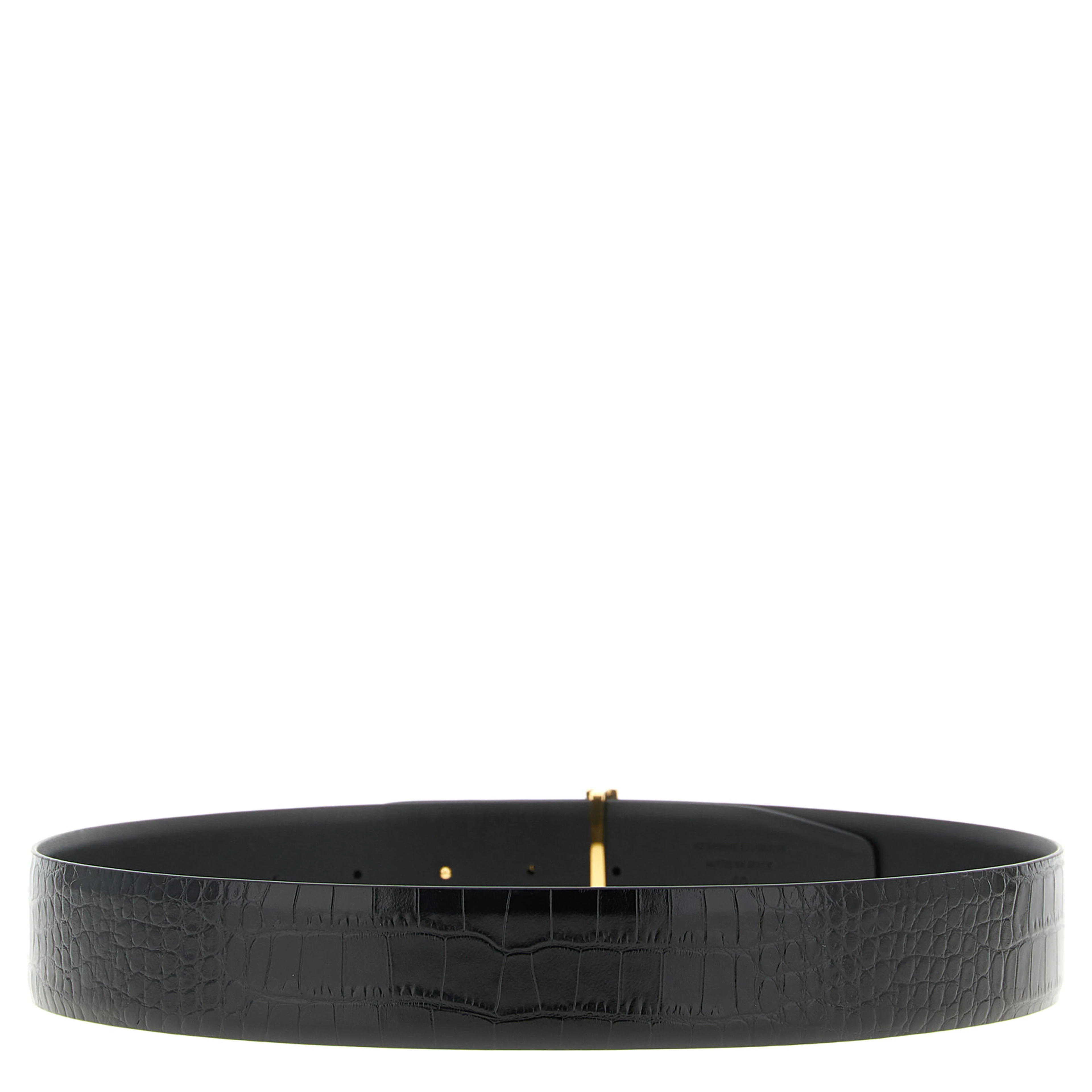 Black Calfskin Regular Belt