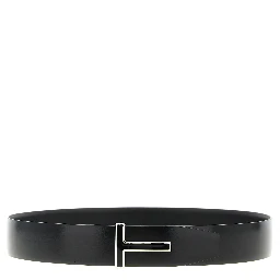 Black Calfskin Regular Belt